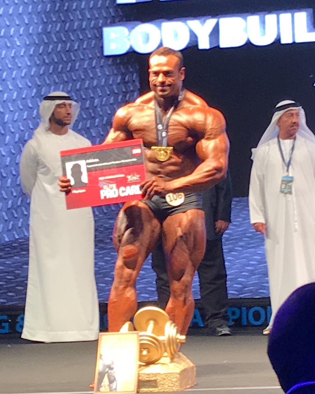 Мохамед Эль Эммам из Питера стал абсолютным чемпионом и профессионалом Elite Pro в ОАЭ - Бодибилдинг форум AnabolicShops