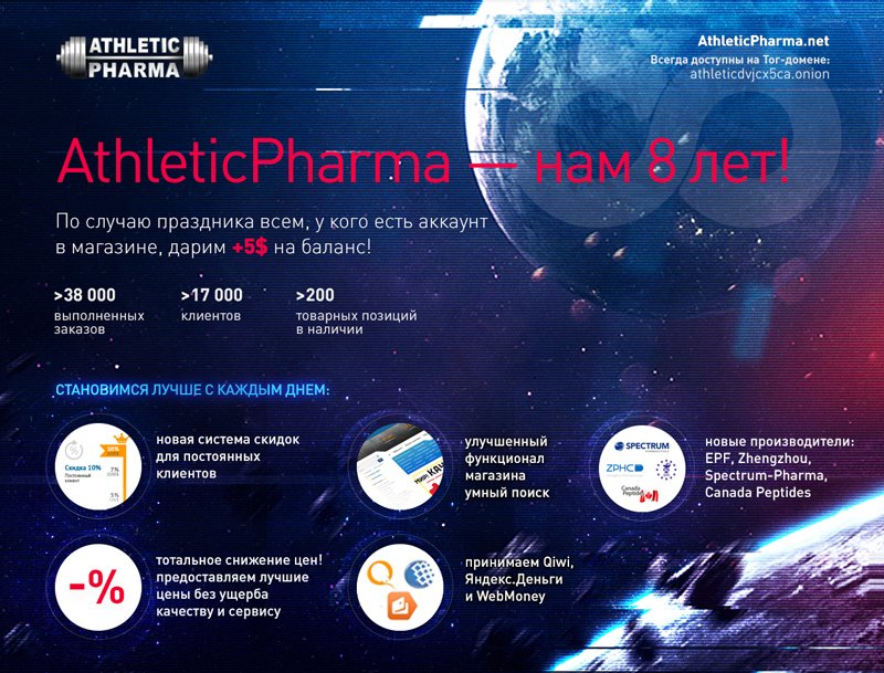 AthleticPharma - 15 лет честной работы! РФ=>РФ - Бодибилдинг форум AnabolicShops