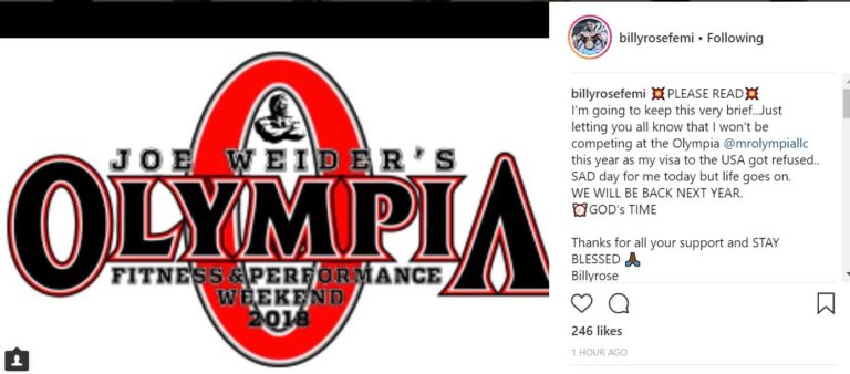 Миграционная политика Трампа оставляет Олимпию без участников - Бодибилдинг форум AnabolicShops