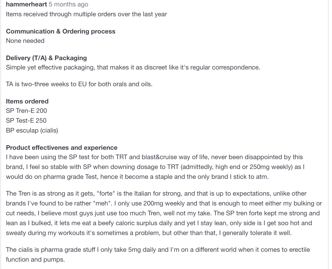 "а как у них там?" - переводы отзывов с западных форумов - Бодибилдинг форум AnabolicShops