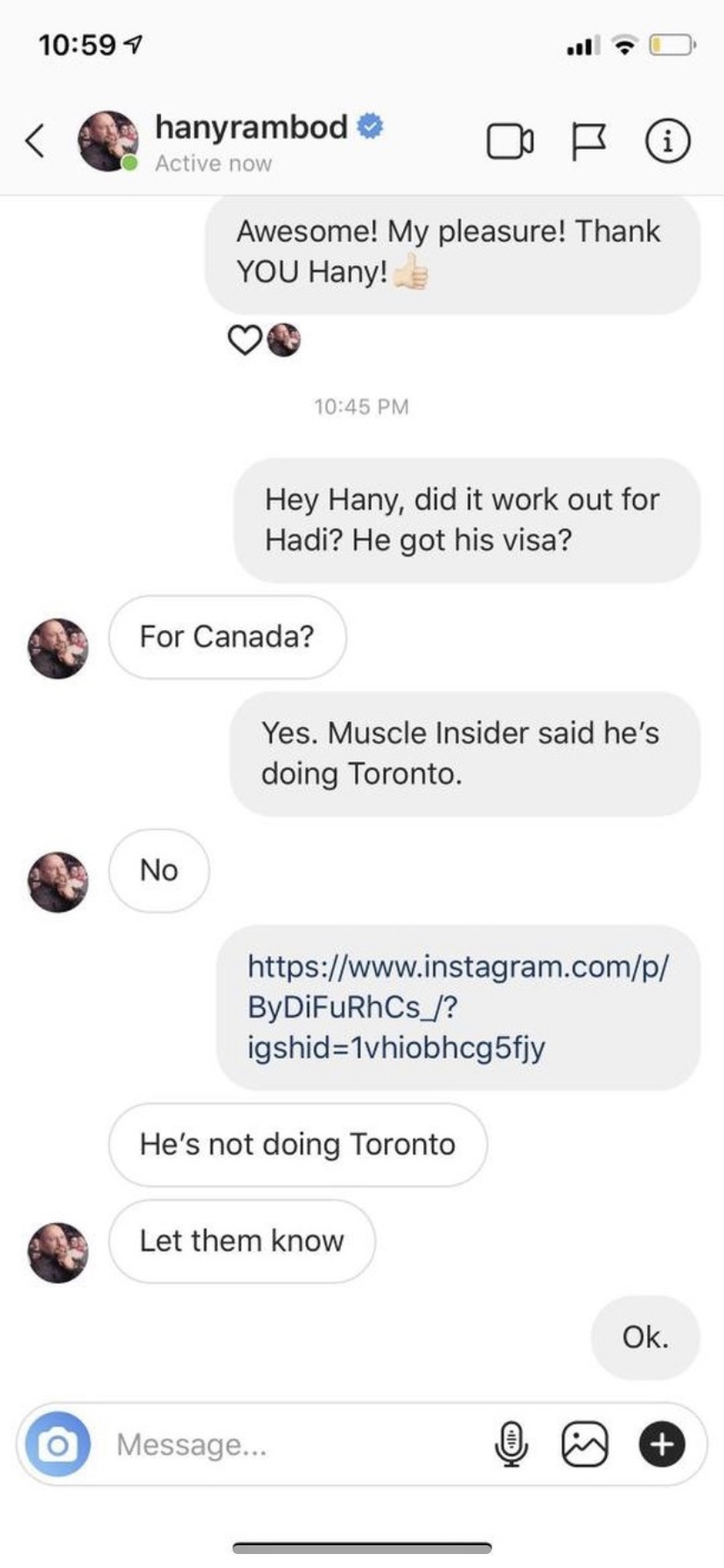 Тренер чемпионов Хани Рэмбод разъяснил ситуацию с Чупаном на Торонто Про 2019 - Бодибилдинг форум AnabolicShops