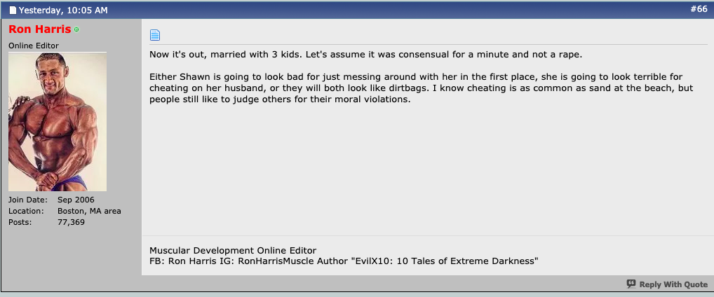 Жертва изнасилования Родена - Laurie Krechelle Hymas. Она великолепна - Бодибилдинг форум AnabolicShops