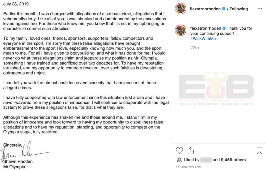 Роден прервал молчание! - Бодибилдинг форум AnabolicShops