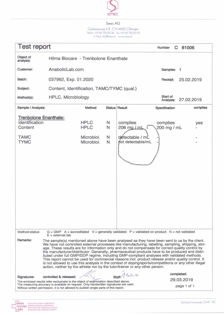 Лабораторный анализ стероидов - Бодибилдинг форум AnabolicShops