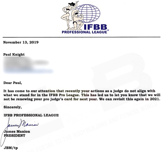 В IFBB Pro League внезапно снят ключевой судья - Бодибилдинг форум AnabolicShops
