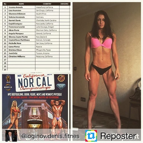 Лиана Мороз стала четвертой на турнире NORTHERN CALIFORNIA PRO BIKINI! - Бодибилдинг форум AnabolicShops