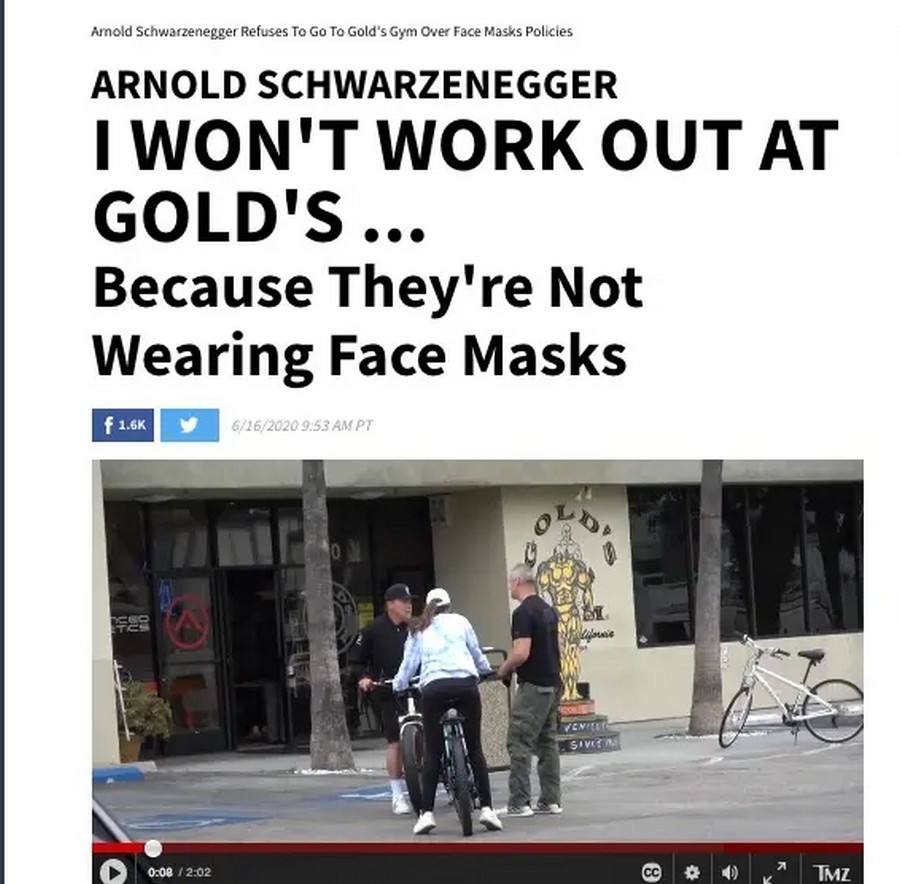 Арни психанул и даже не зашел в Gold’s Gym - Бодибилдинг форум AnabolicShops