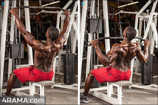 Тяга верхнего блока широким хватом - Бодибилдинг форум AnabolicShops