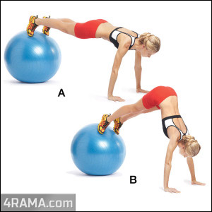Упражнения для пресса на фитболе - Бодибилдинг форум AnabolicShops