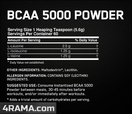 BCAA 5000 Powder от Optimum Nutrition - Бодибилдинг форум AnabolicShops