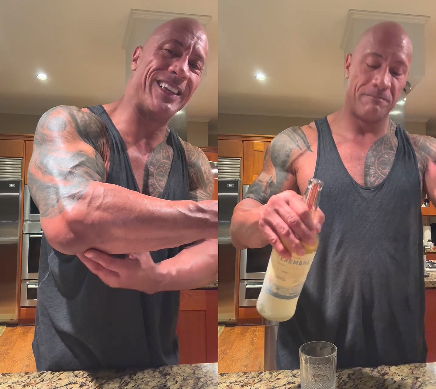 Дуйэн The Rock Джонсон заливает текилой травму локтя - Бодибилдинг форум AnabolicShops