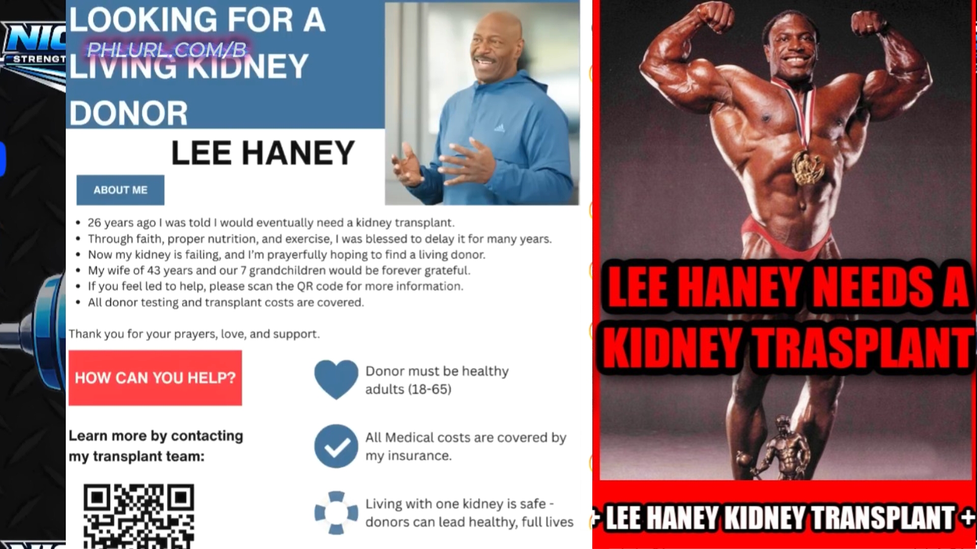 Нужен живой донор почки! - Ли Хейни в смертельной опасности - Бодибилдинг форум AnabolicShops