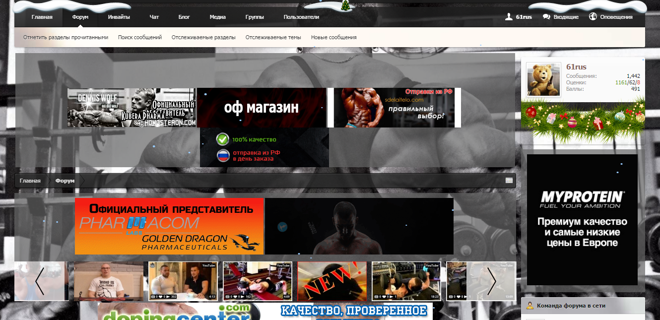 Новогоднее оформление темы - Бодибилдинг форум AnabolicShops