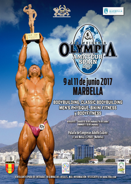 Olympia Amateur Spain 2017 пройдет в Марбельи с 9 по 11 июня - Бодибилдинг форум AnabolicShops