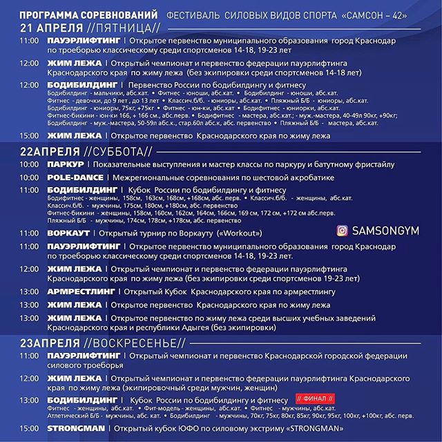 Чемпионат России по Бодибилдингу в Краснодаре - Бодибилдинг форум AnabolicShops