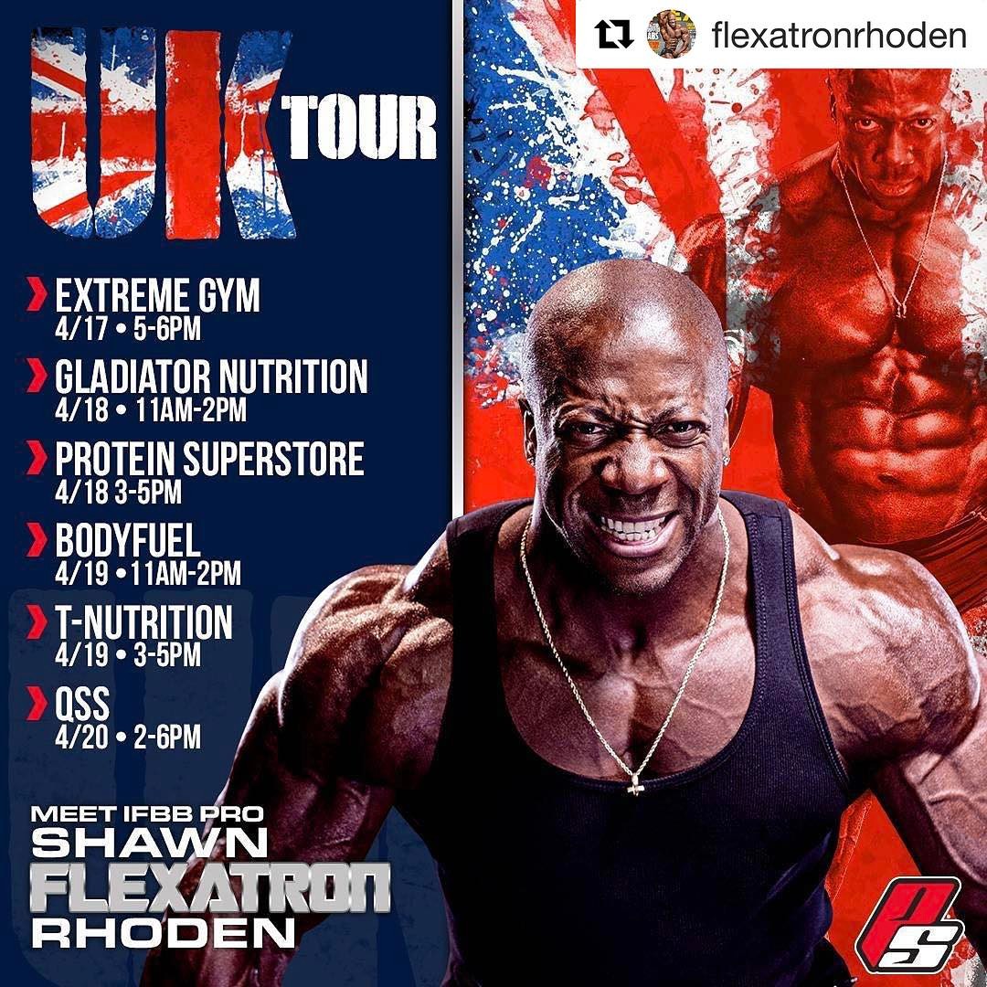 Шон Flexatron Роден проводит тур по Англии - Бодибилдинг форум AnabolicShops