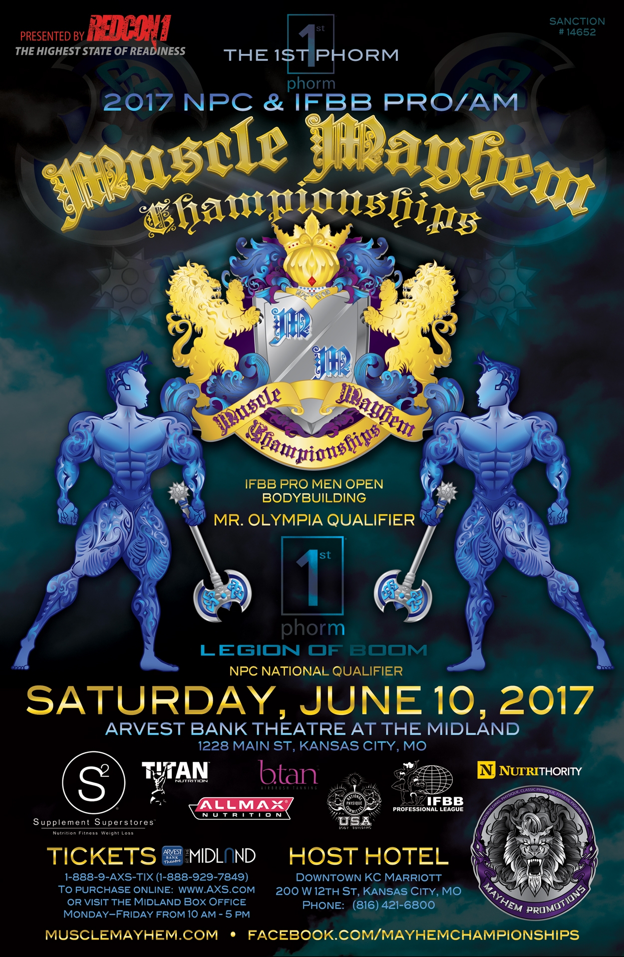 Новый турнир профессионалов IFBB MUSCLE MAYHEM - Бодибилдинг форум AnabolicShops