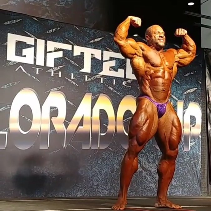 Фил Хит демонстрирует актуальную форму за 40 дней до Олимпии - Бодибилдинг форум AnabolicShops