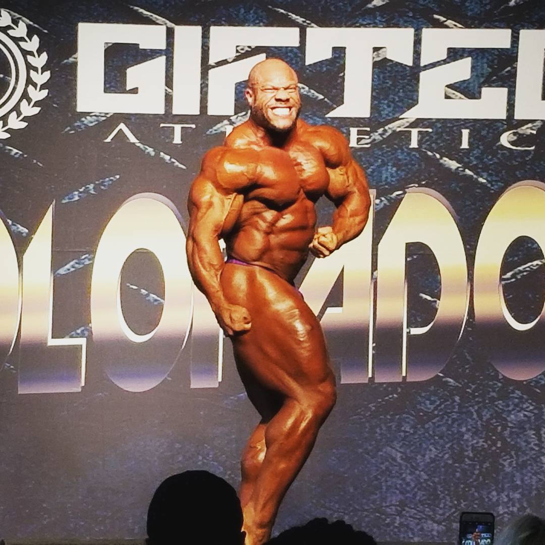 Фил Хит демонстрирует актуальную форму за 40 дней до Олимпии - Бодибилдинг форум AnabolicShops