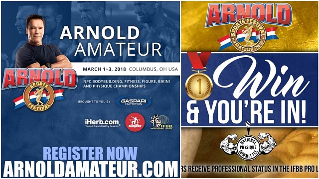 Регистрация на ARNOLD CLASSIC 2018 открыта! - Бодибилдинг форум AnabolicShops